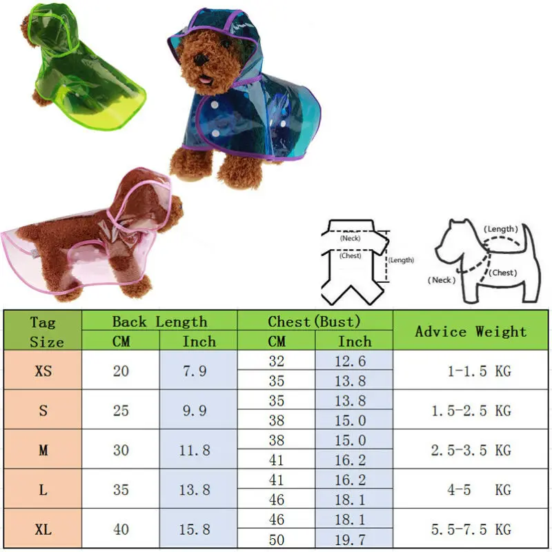 Новое поступление непромокаемое пальто для маленьких щенков Симпатичная