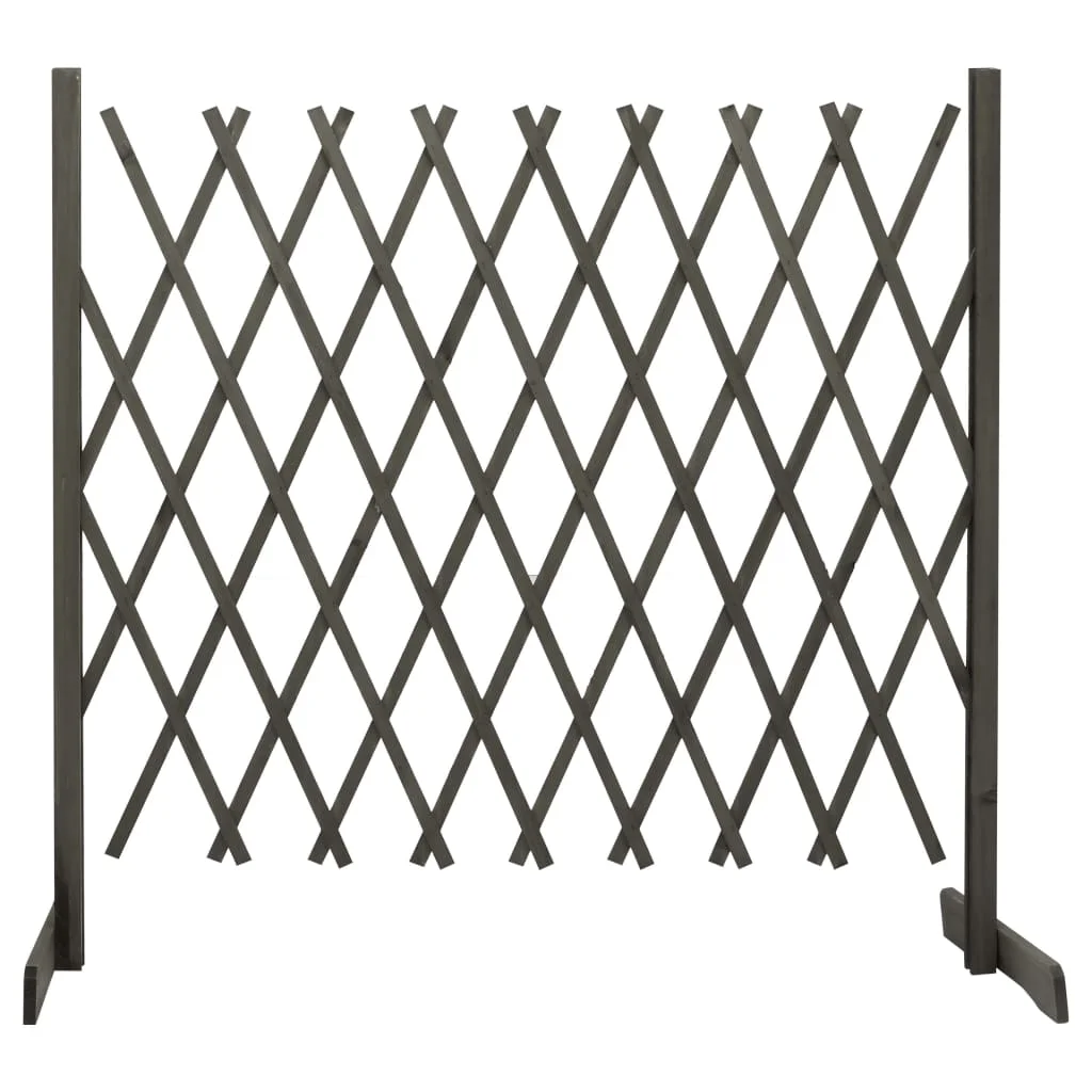 

Garden Trellis Fence Gray 70.9"x39.4" Solid Firwood
