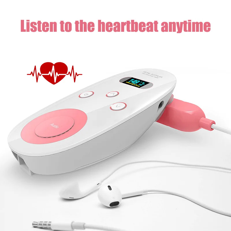

Doppler Fetal monitor stethoscope doppler for pregnant women Ultrasound Prenatal Baby Heart Rate Detector Household Sonar baby