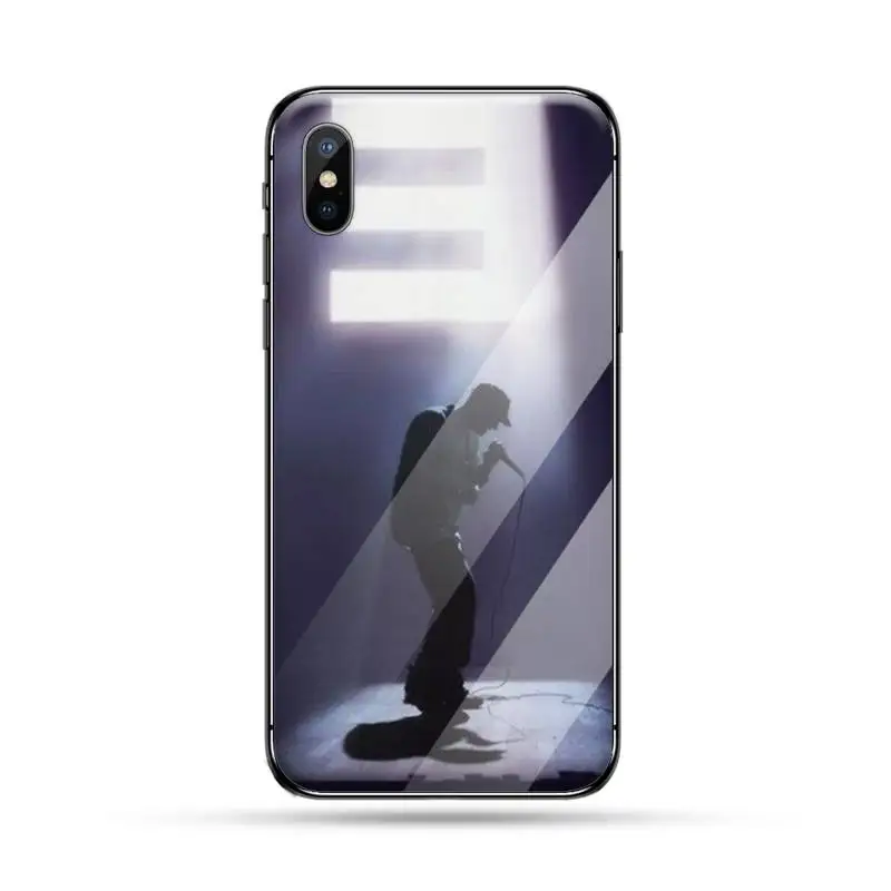 

Eminem famous Hip Hop Rapper high quality Phone Case shell Tempered glass For iphone 5C 6 6S 7 8 plus X XS XR 11 PRO MAX