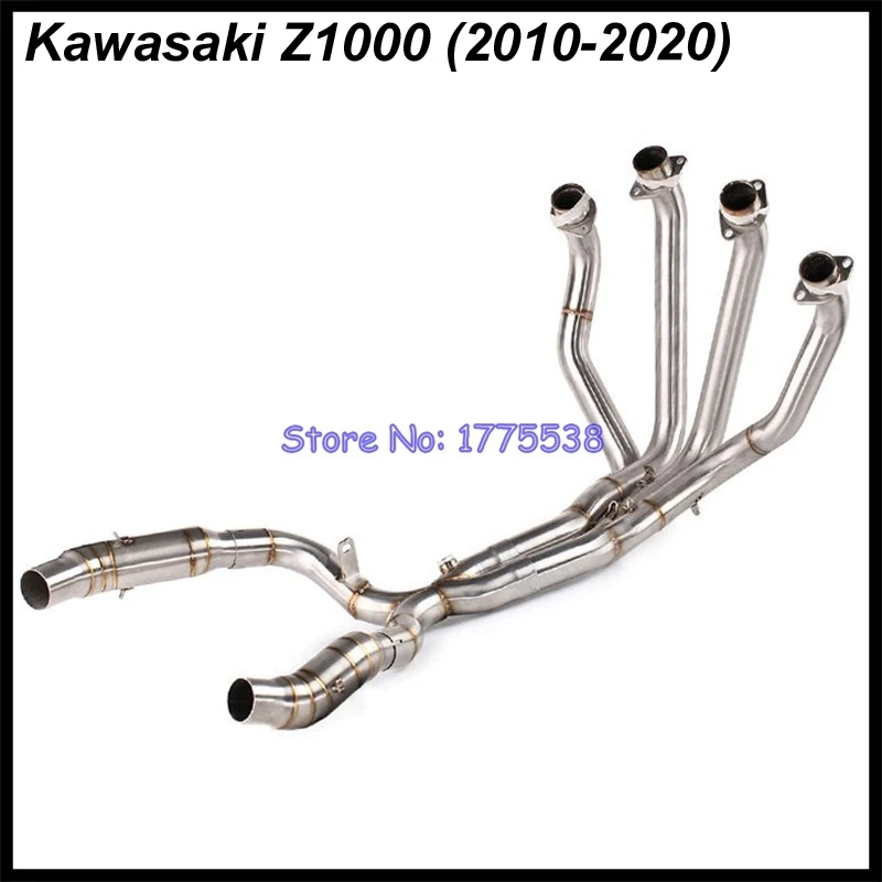 Motorcycle Exhaust Muffler Collector Manifold for Z1000 2010-2020 Motorbike System Titanium Alloy Header Tube | Автомобили и