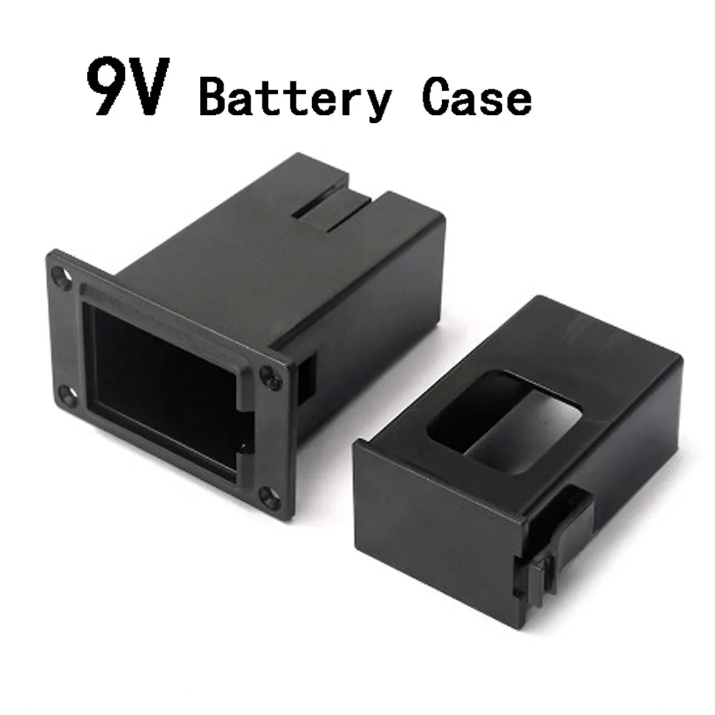 

Guitar Parts 9V Battery Holder Box Compartment Replacement For Acoustic Guitar Bass Pickup Accessories Black