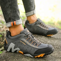 2021 outdoor genuine leather trekking shoes couple hiking shoes men waterproof non slip protect toe couple camping shoes men 45
