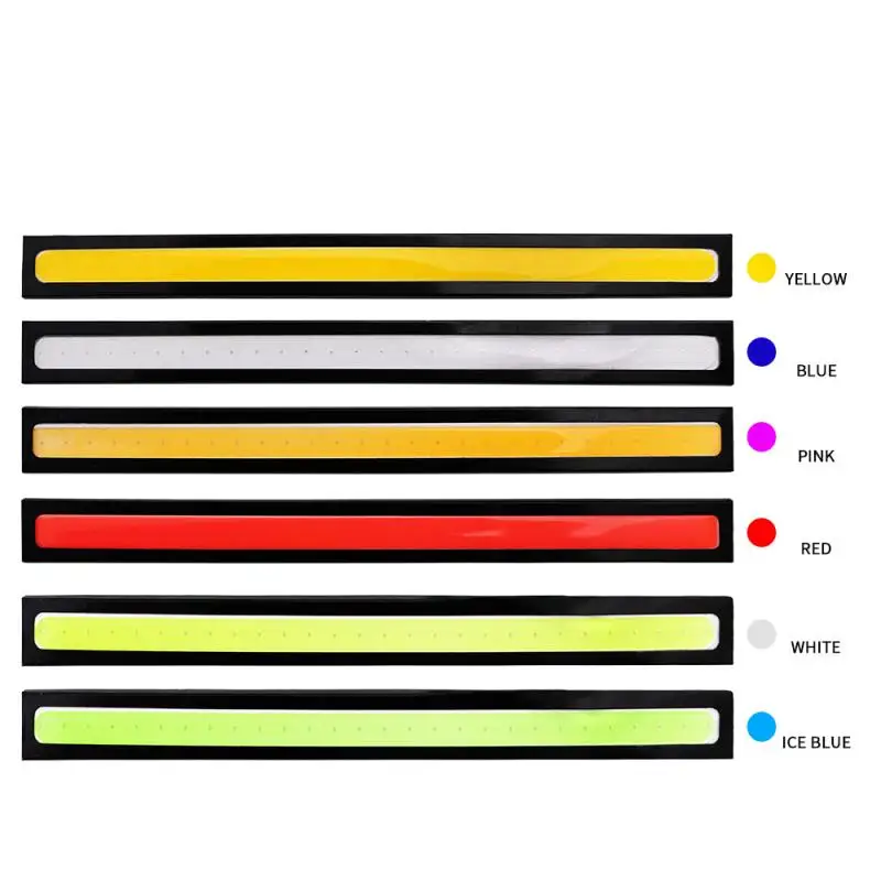 

20cm COB Car Daytime Running Light Car DRL LED Strip Light External Light Car Waterproof Blue Pink Red Green Amber DRL Light