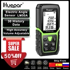 Huepar лазерный ЖК-дисплей для измерения велечины в Rangefinder165Ft 50 м Li-Ion Батарея электрическая угловая Сенсор Лазерный дальномер измеритель прибор Линейка Инструмент