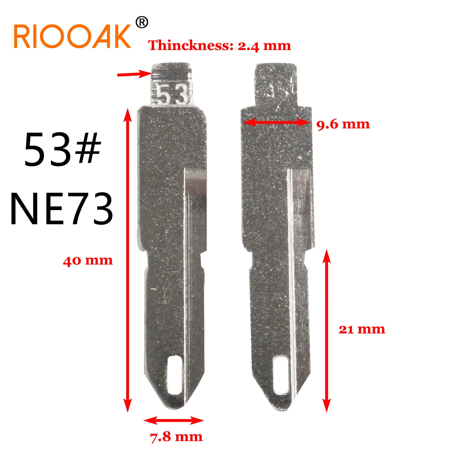 Заготовки для замены полотно дистанционного ключа KD VVDI Неразрезанные LISHI VAC102 #152
