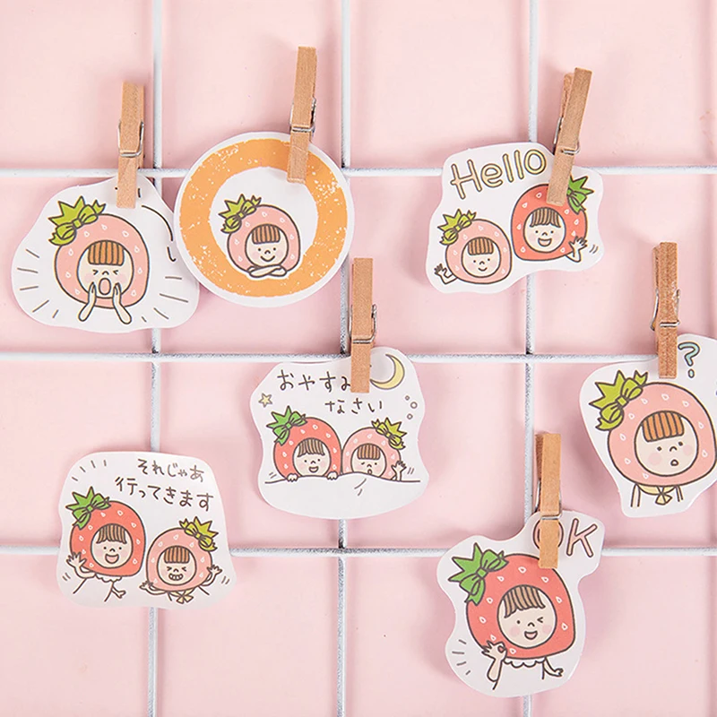 45 шт./коркор. бумага с изображением клубники для девушек маленький дневник Мини