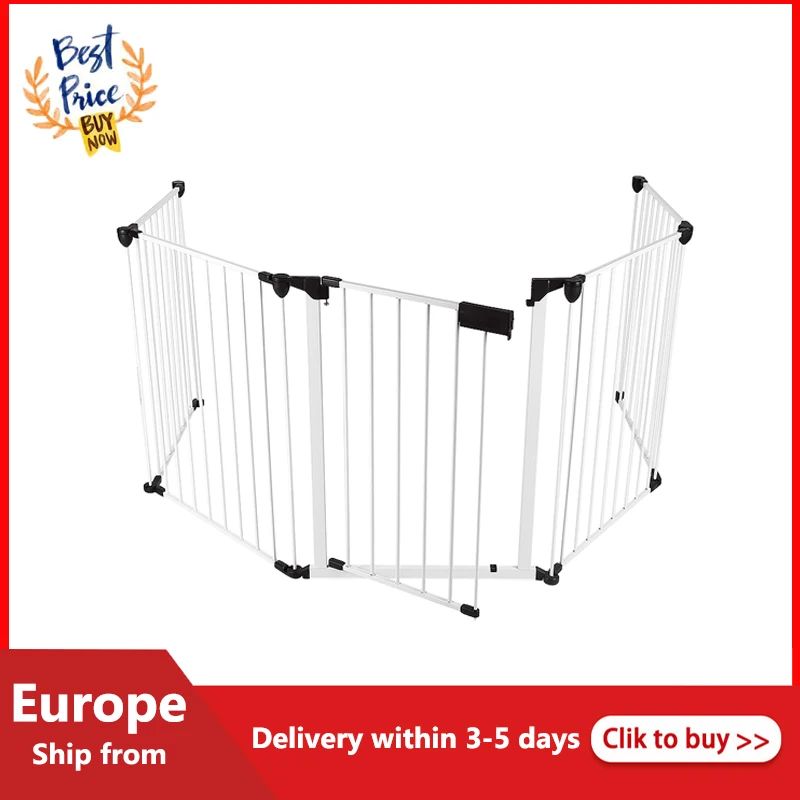 

5pcs Pet Barrier Fences Adjustable DIY Portable Folding Dog Gate Pet Separation Guard Isolated Fence Dogs Baby Safety Fence HWC
