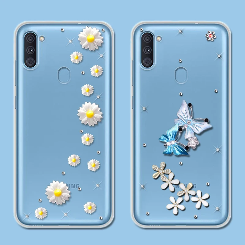 Чехол для Samsung A11 6 4 дюйма Прозрачный Силиконовый ТПУ чехол на заднюю панель