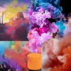 3 шт. дымовой торт цветной дымовой эффект показать круглая бомба сценическая фотография игрушка подарок на Хэллоуин маскарад страшные искусства