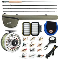 maximumcatch extreme 89ft 3 8wt medium fast carbon fiber fly rod with graphite reel fly linetackle box triangle tube