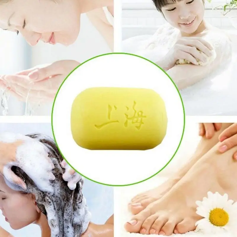 

Shanghai Sulfur Soap Oil-control Acne Treatment Blackhead 85g Cleanser Soap Chinese Whitening Remover Traditional Skin Care U2A4