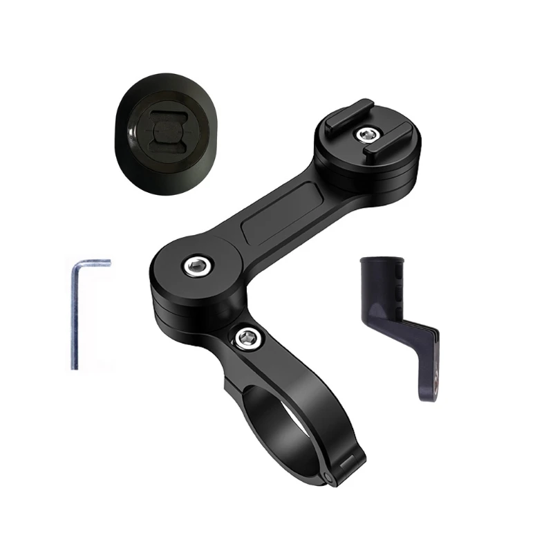 h4ga aluminum alloy 360° bike motorcycle handlebar rearview mirror mobile phone holder cradle mount for 2 7 cellphone gps free global shipping