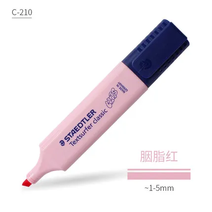 Carmine 1 шт. Staedtler sharpie цветной хайлайтер 364 Детские макароны студентов с офисными бликами текст маркер для выделения ручка - Цвет: Carmine