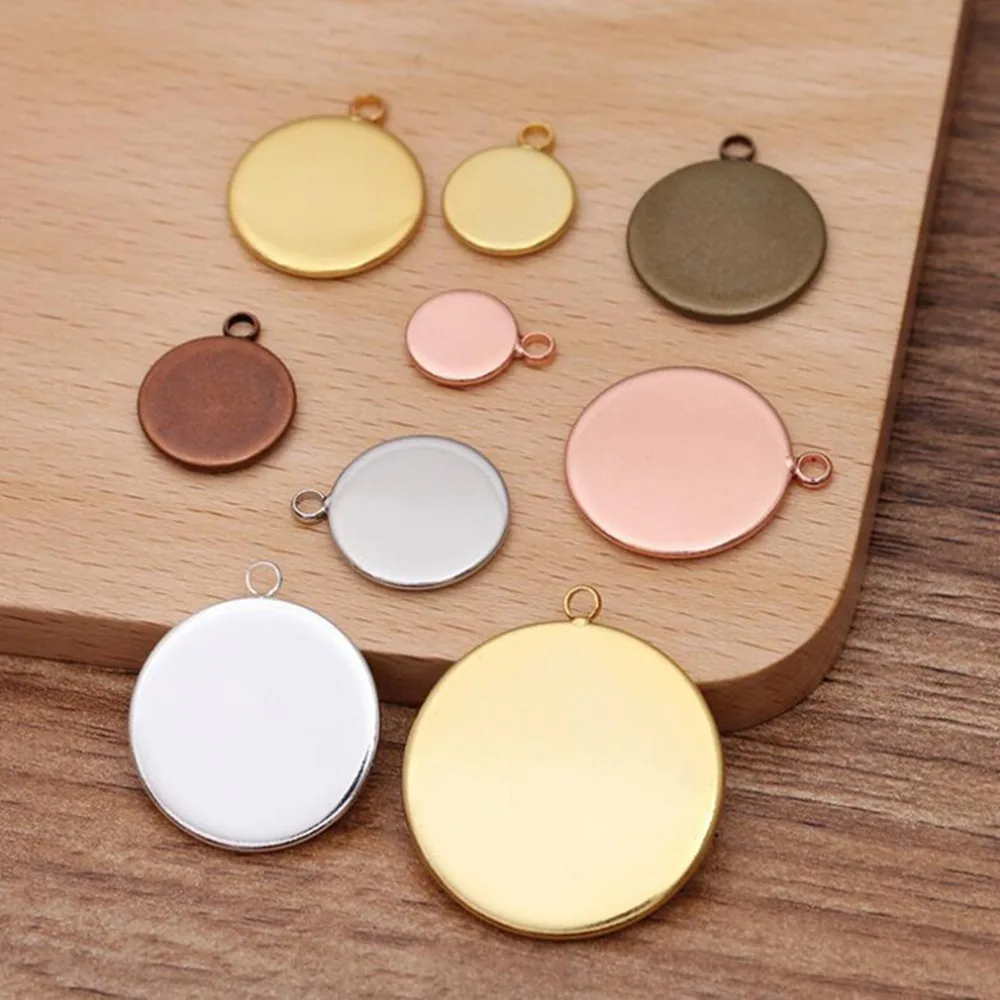 Лоток для ювелирных изделий с медным покрытием 8-10-12-14-16-18-20-25 мм 200 оправы кабошона