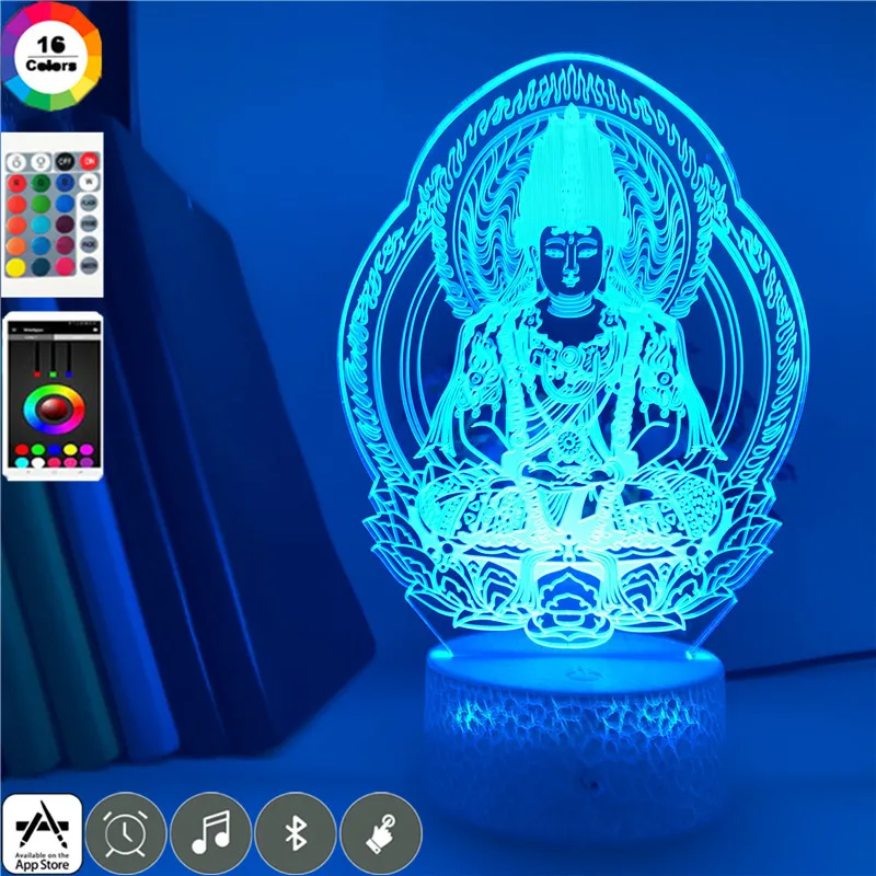 

Touch Sensor Night Light 3D LED Nahai Siva Image Table Lamp RGB Change Color Sincere Gift Gathering Decor Nightlight APP Control