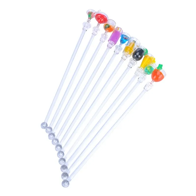 10 шт. акриловый напиток сок лупдлер перемешивание кофе резьбовые Коктейльные