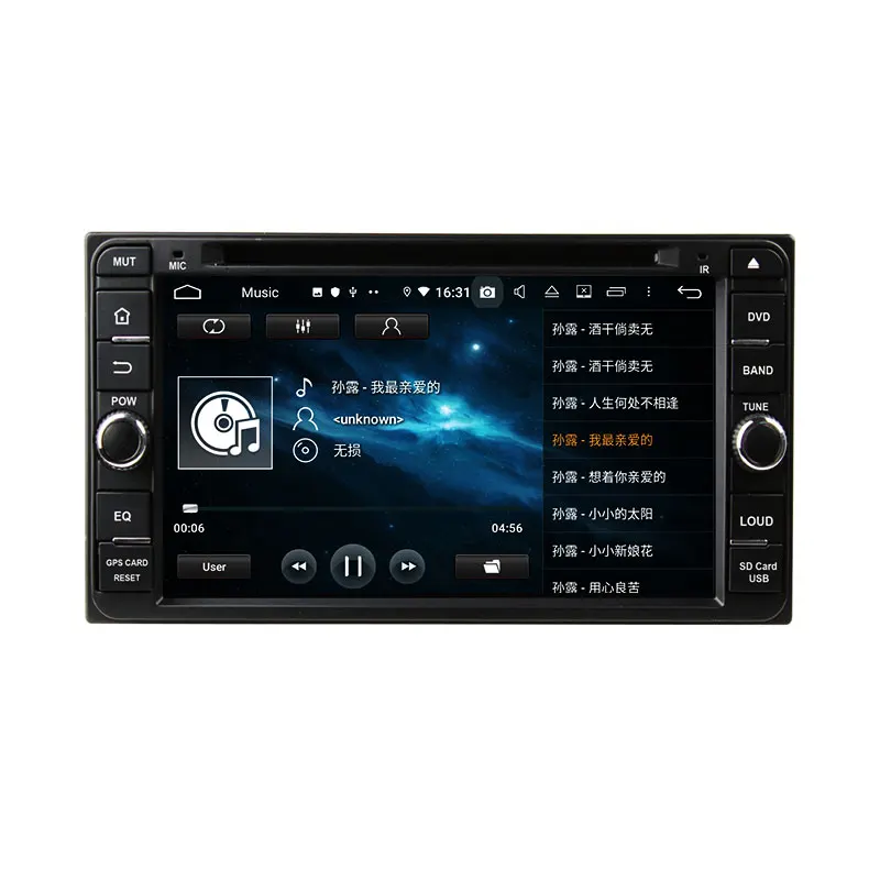 6 95 &quotPX6 Android 9 0 автомобильный dvd-плеер для Toyota Vios Hilux Land Cruiser 2006-2010 мультимедийный
