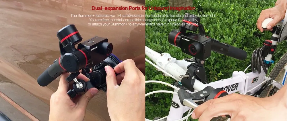 FeiyuTech Feiyu Summon Plus камера Gimbal Бесщеточный Стабилизатор 2,0 дюймов дисплей светодиодный светильник с 4K 1080P Экшн-камера