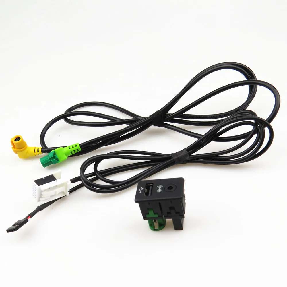 FHAWKEYEQ 5 компл. AUX USB совместимый переключатель + КАБЕЛЬ жгута хвостового штекера