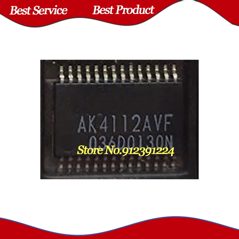 

5 Pcs/Lot AK4112AVF-E2 AK4112AVF SSOP28 New and Original In Stock