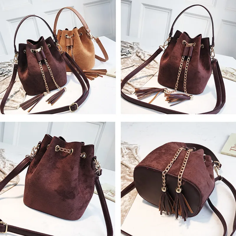 Новинка 2020 маленькие сумки через плечо милые замшевые сумки-мессенджеры на из