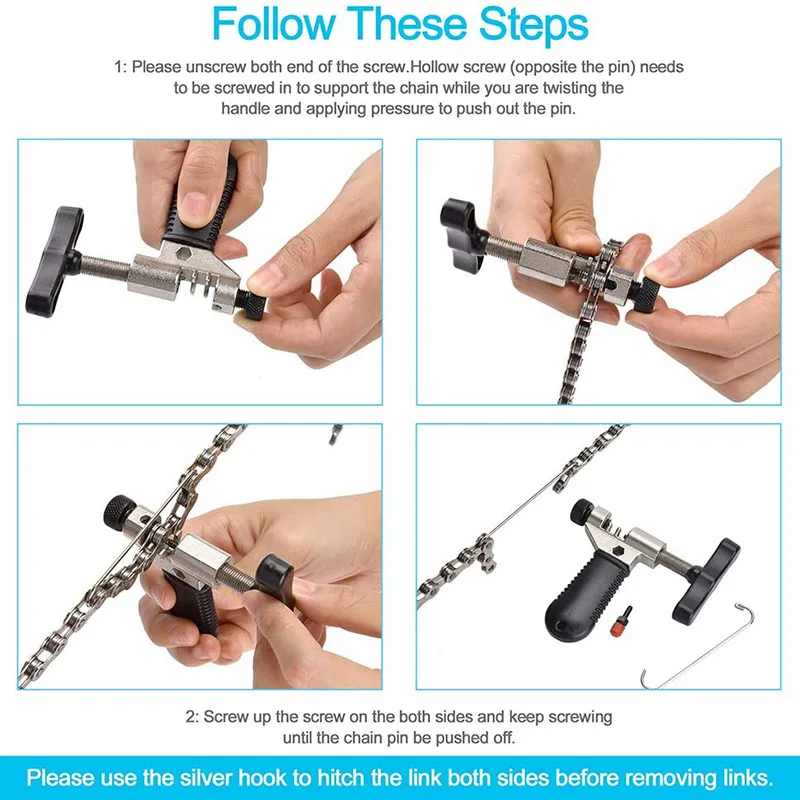 Плоскогубцы для велосипедных звеньев + сплиттер цепи инструмент цепная проверка