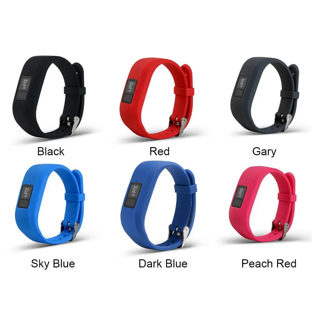 Спортивный силиконовый ремешок для смарт-часов сменный Garmin Vivofit 3 оригинальный