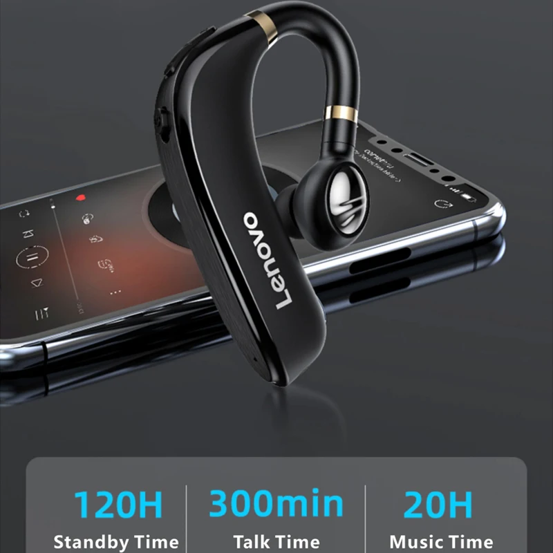Bluetooth-наушники Lenovo HX106 с ушным крючком IPX5 5 0 дюйма | Электроника