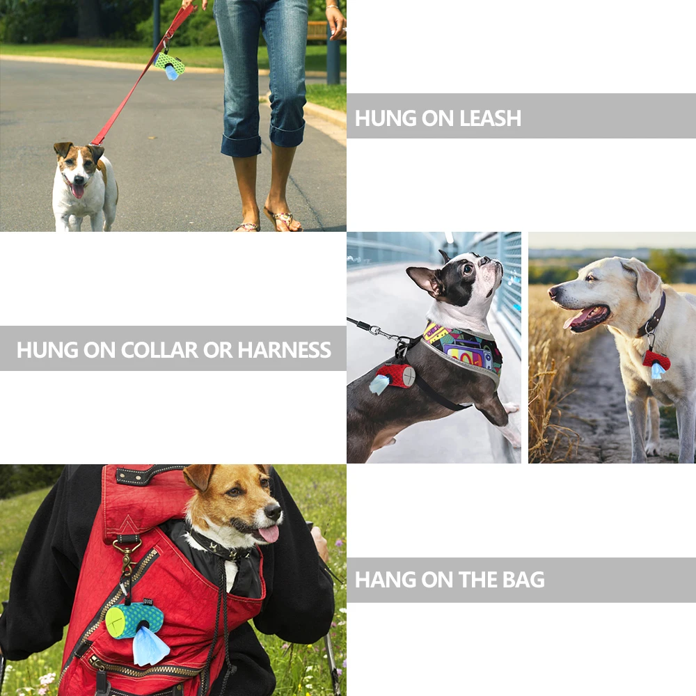 Портативный корма мешком для мусора на открытом воздухе Щенок Кот мусорный мешок