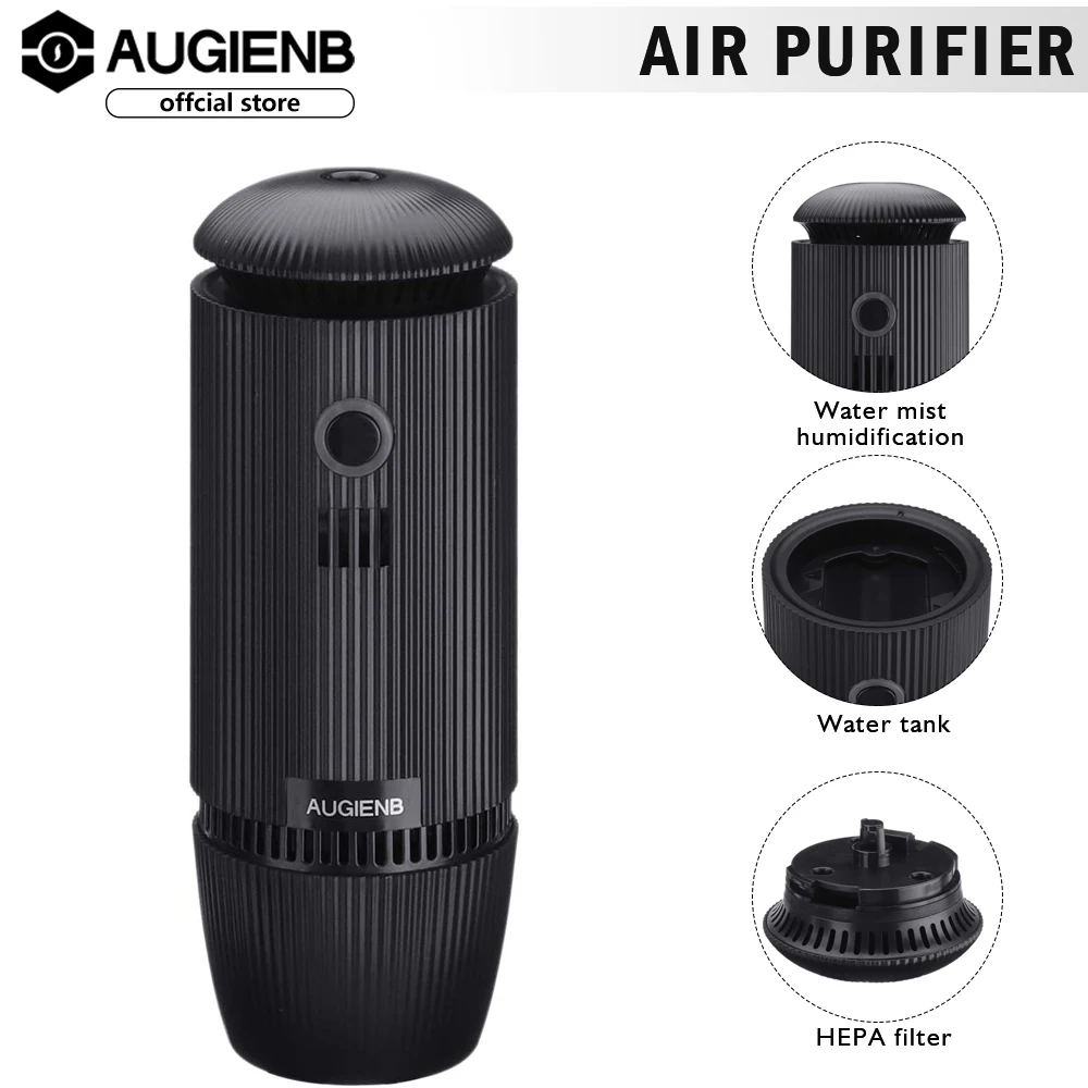 

Car Air Purifier USB Ultrasonic ion Generator Air Cleaner PM2.5 Filter Remove Formaldehyde Dust Odor Mini Home Car Accessorie