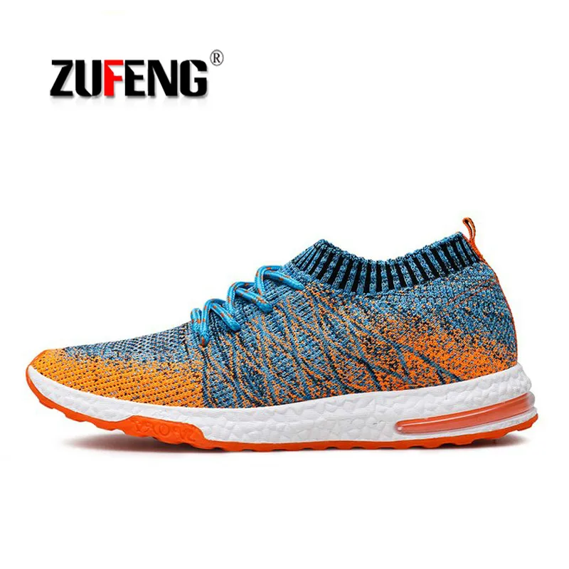 Breathable Mesh Men Sport Shoes Wearable Anti-Slippery Running Light Comfortable Elastic Outdoor Trainers Sneakers Cheap | Спорт и