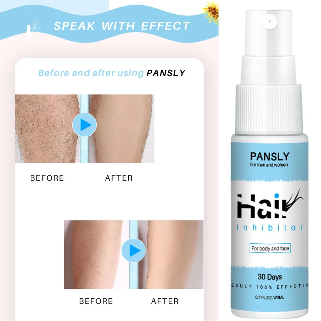 Натуральный спрей для удаления волос ингибитор роста сыворотка предотвращения
