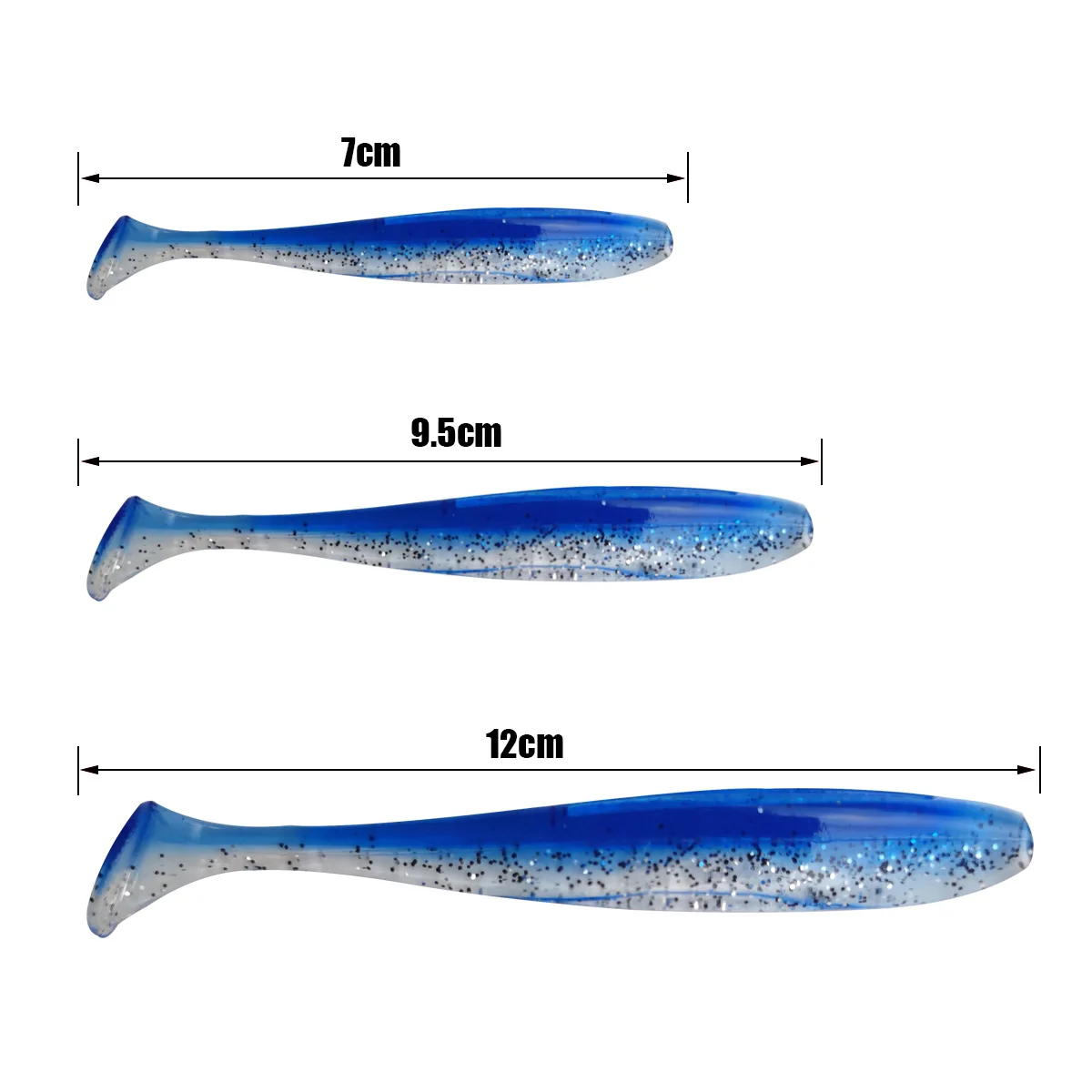 10 шт./лот 7 см 9 12 мягкие Червячные приманки силиконовые для морской рыбы плавающие