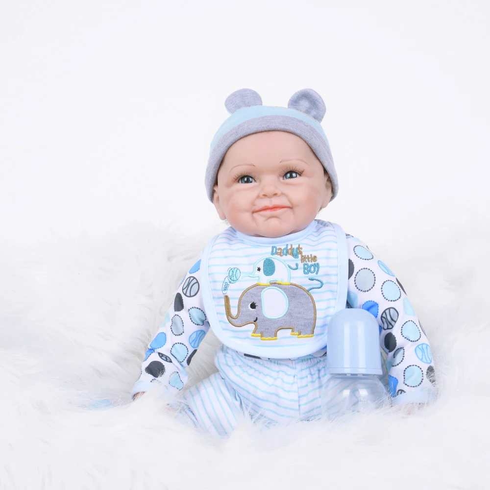 22 дюймов мягкая силиконовая Детская кукла жизнь Bebe Кукла реборн игрушка для