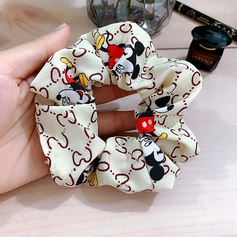 Резинка для волос с принтом Микки Мауса модная эластичная аксессуары ленты