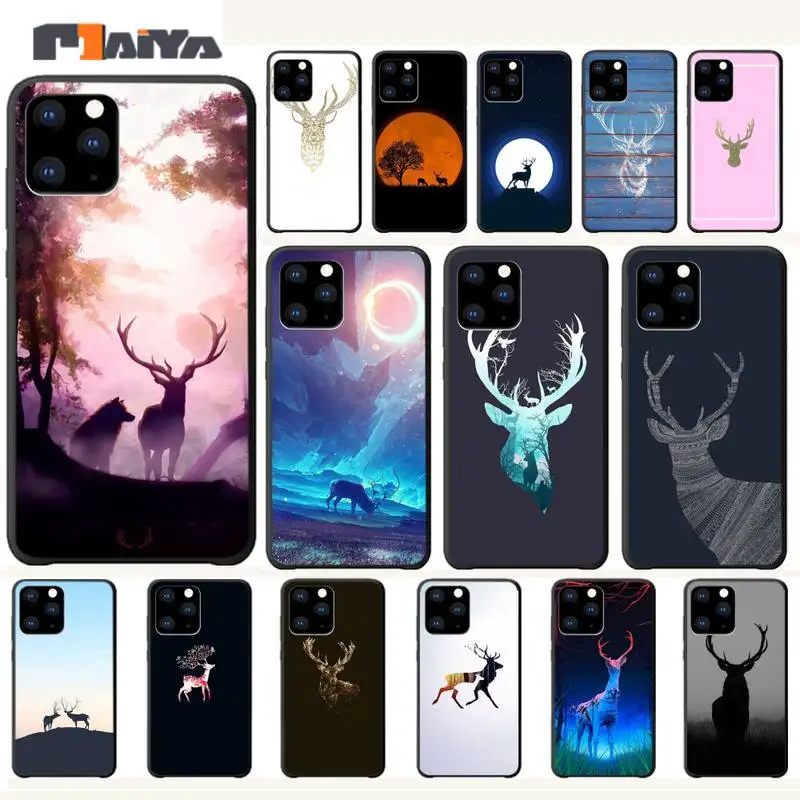Роскошный минималистичный чехол для телефона Maiya с изображением животного оленя
