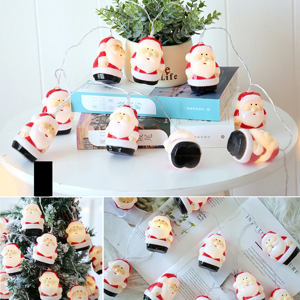 

20 LEDs Tree Hanging Wedding DIY Gift Home Fairy Christmas String Lights Waterproof Santa Claus Indoor Outdoor Decor Bedroom