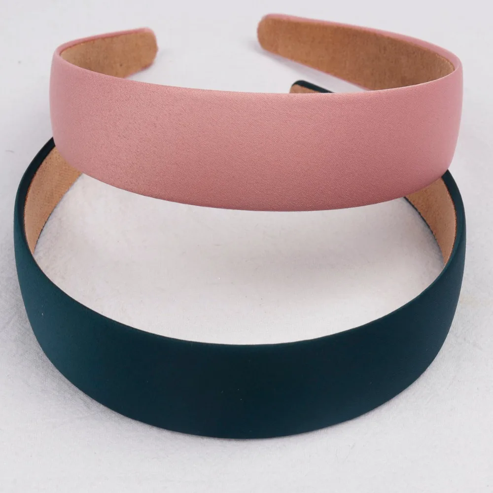 Повязка на голову женская/Детская пластик нескользящая широкая однотонная 2021| |