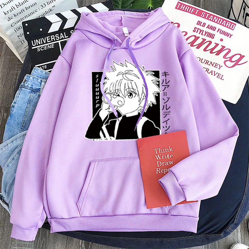 Толстовка унисекс с капюшоном Hunter X Killua Zoldyck | Женская одежда