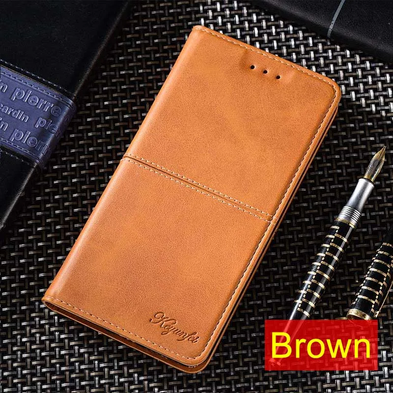 Brown Кожаный чехол-книжка для sony Xperia Z4 Z5 XZ XZ1 XZ2 XZ3 XZ4 XZ5 Xperia L1 L2 L3 5 10 VISA кошелек с отделением для карт Магнитный чехол - Цвет: Brown