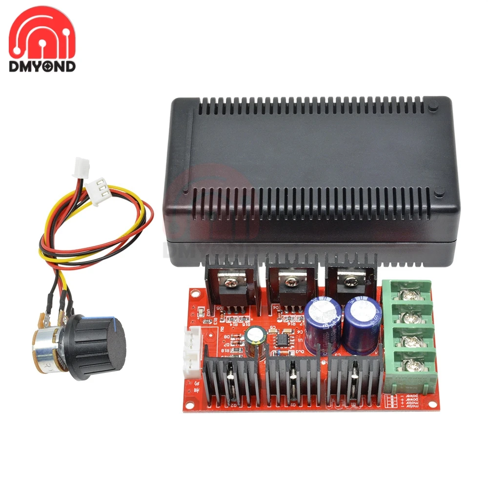 2000W DC 12V 24V 48V MAX 40A контроллер скорости двигателя постоянного тока PWM регулятор