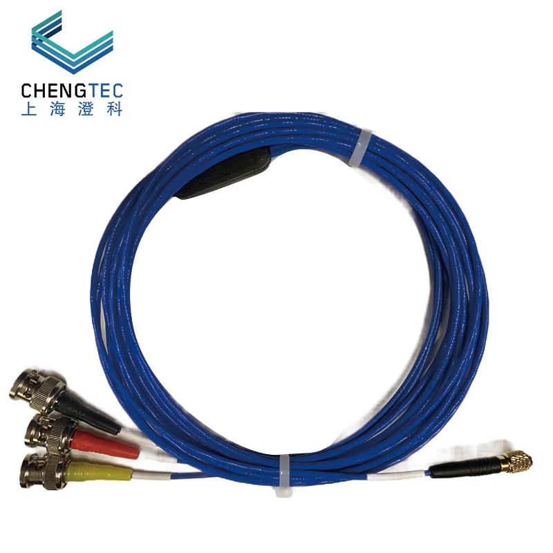 Четырёхъядерный 1 / 4-28UNF к BNC PCB трехосевой датчик ускорения специальный кабель