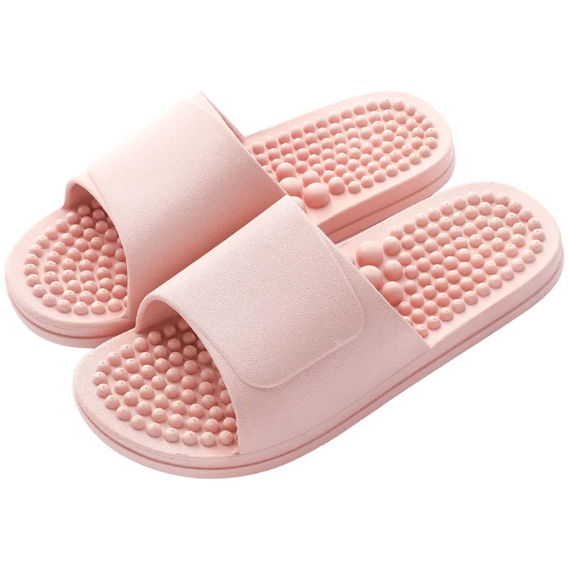 

Women Indoor Slippers Soft PVC 2021 Summer Shoes Woman Men Home Slides Anti-slip Female Lovers Massage Bathroom Slipper