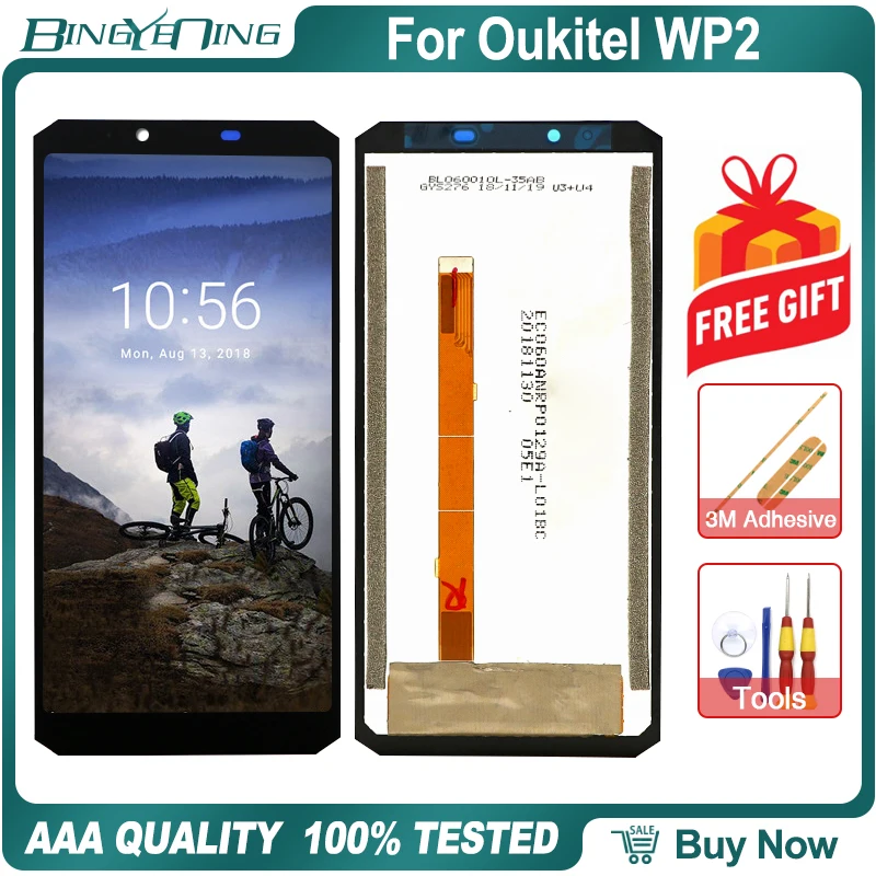 Для Oukitel WP2 lcd и сенсорный экран дигитайзер с рамкой модуль экрана дисплея аксессуары сборка Замена