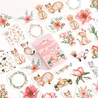 46 шт.кор. милый цветок кошка Декоративные наклейки для скрапбукинга 