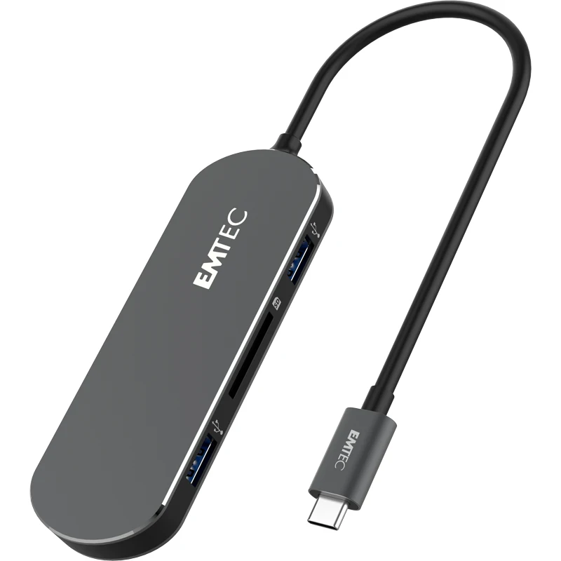 Emtec T650C Type-C USB 3.0 HUB (3.1 Gen 1) Type-A Black | Компьютеры и офис