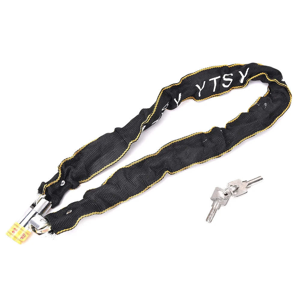 Сверхмощный Замок на цепь для мотоцикла скутера велосипеда 100 см + 2 ключа | Спорт и