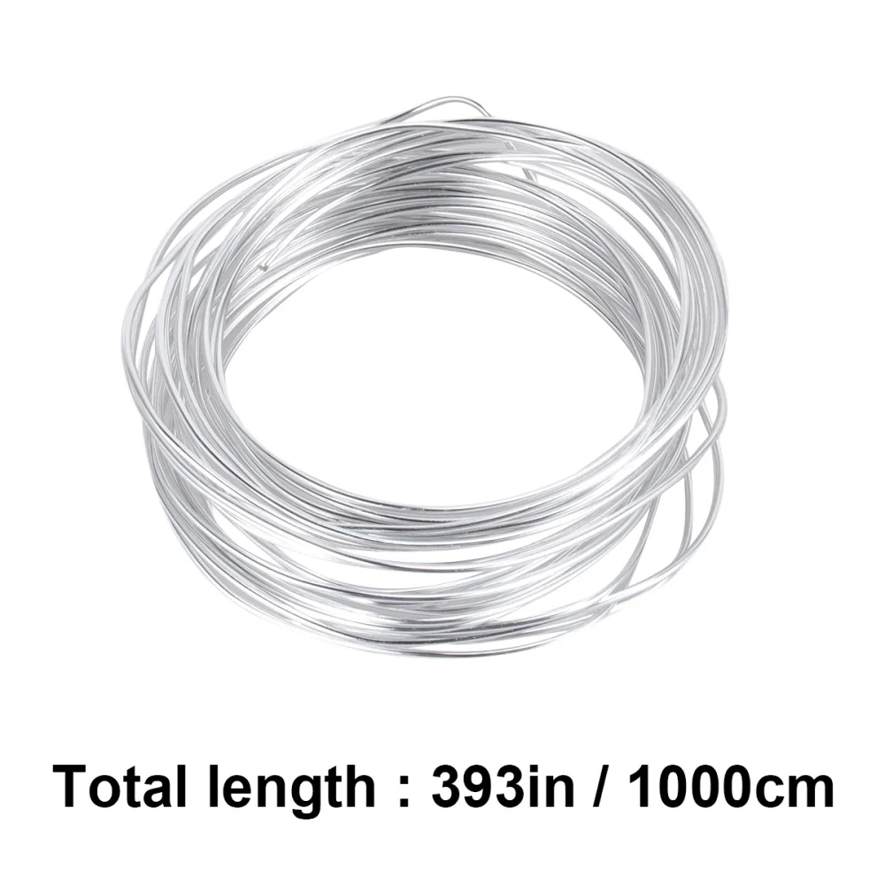 

1PC DIY Aluminum Wire Bendable Metal Craft Making Wire Dolls Skeleton Making Wire Sculpture Tools Mold Wire Anti-rust Aluminum W