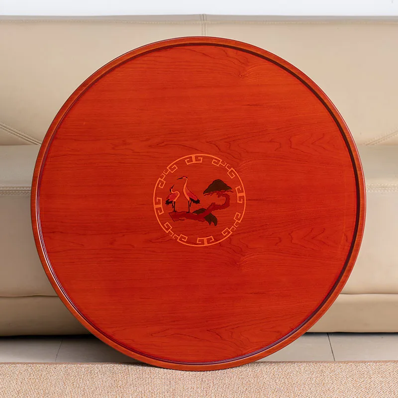 Азиатский Стиль античный круглый стол складные ножки 75 90 см Гостиная мебель